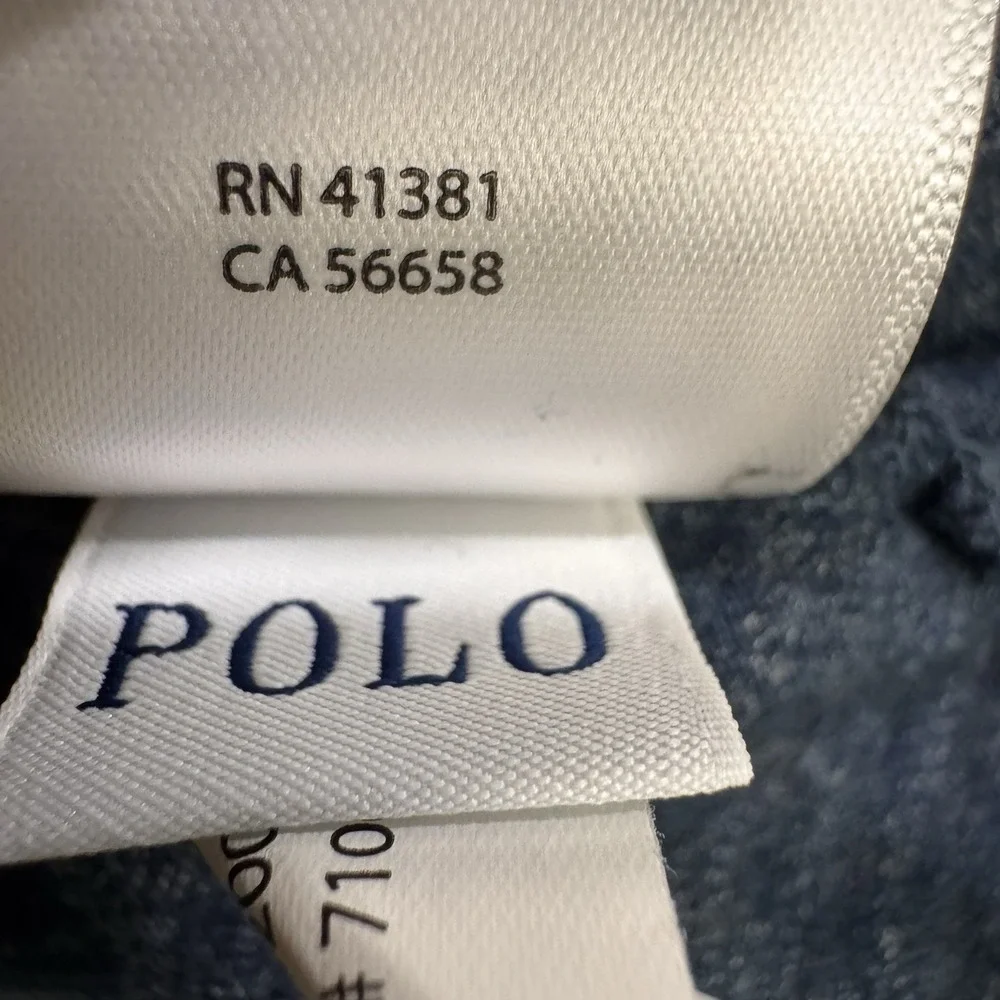 Polo Ralph Lauren Men's size XL Custom Fit Long Sleeve T-Shirt Navy Blue Heather